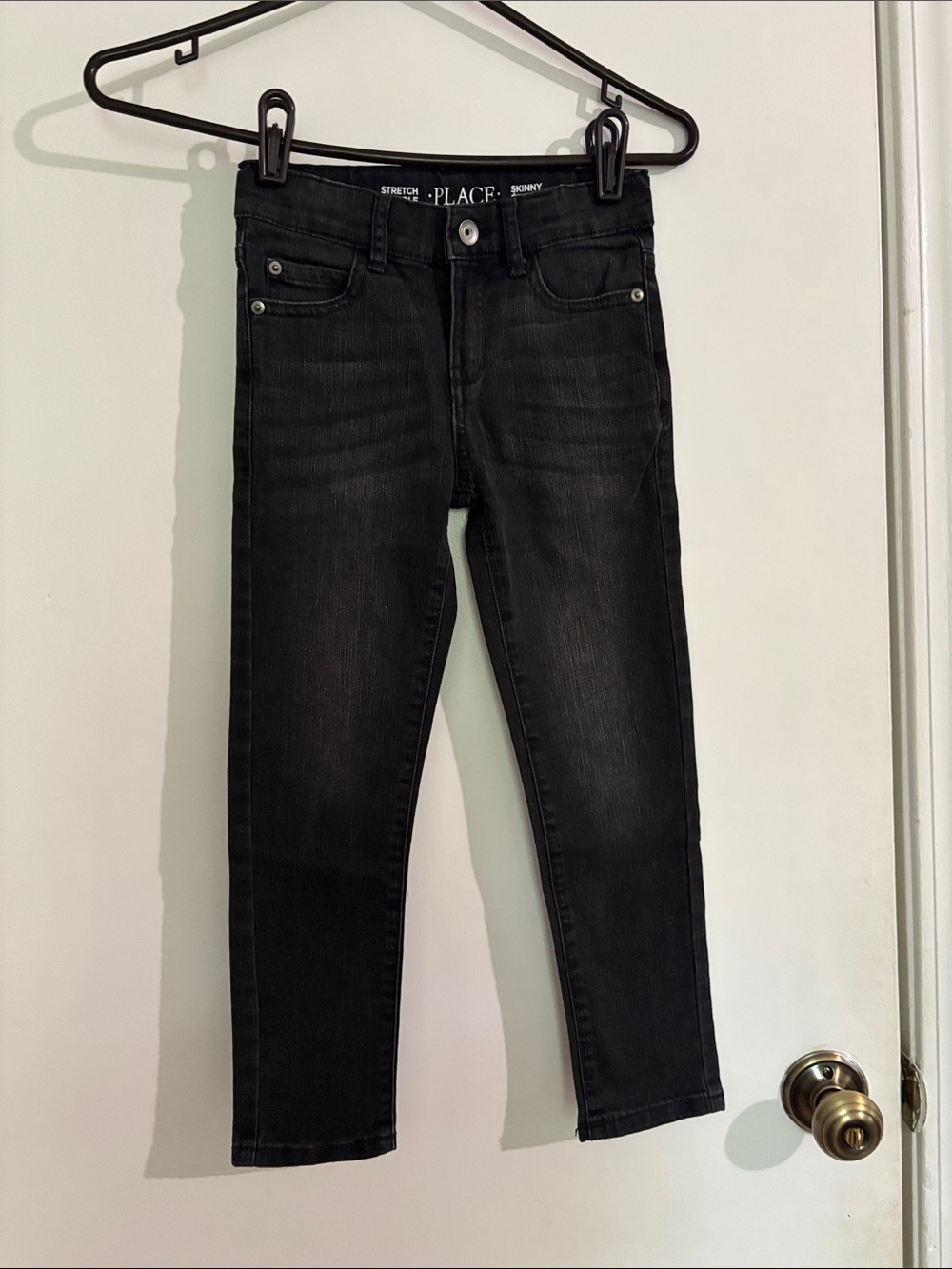 The Children's Place Mens Black Skinny Stretch Jeans